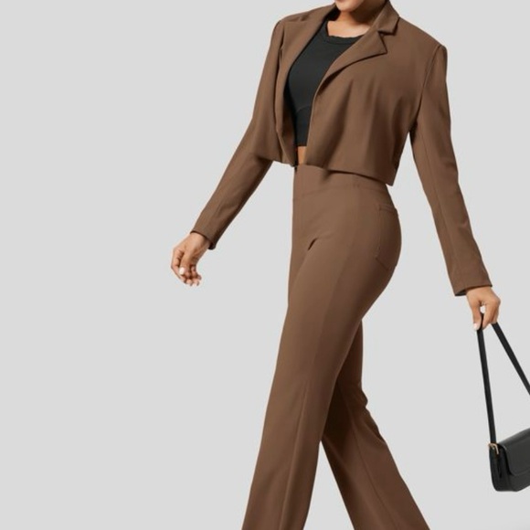 HALARA Brown Back Pocket Women's Pants - Picture 1 of 6